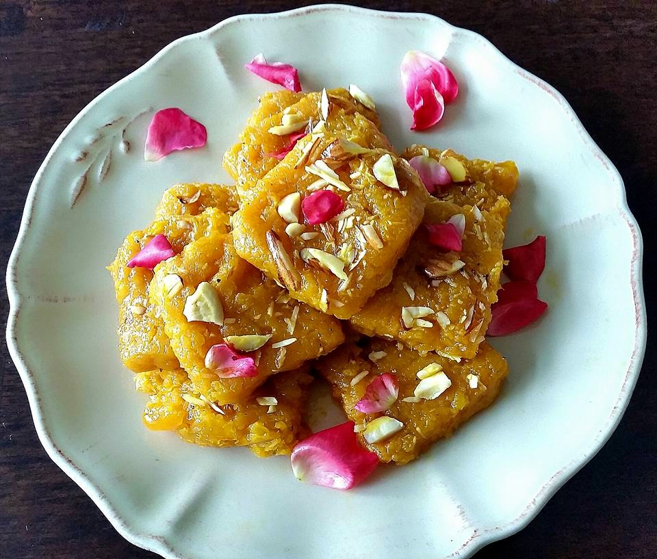 Saffron - Mango Coconut Barfi