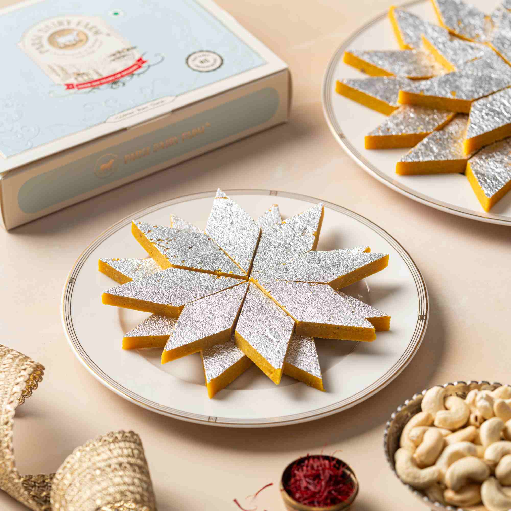 Saffron - Kaju Katli