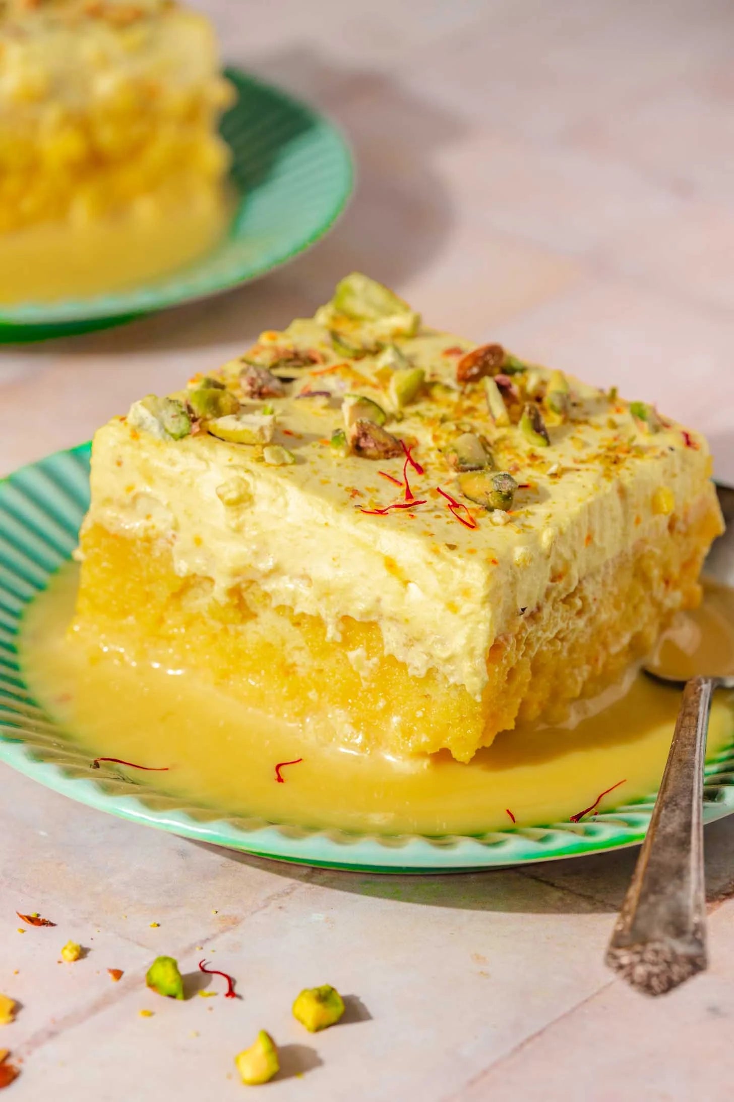 Saffron - Khoa Milk cake