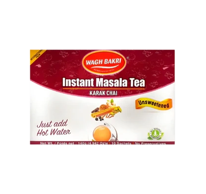 Wagh Bakri - Instant Masala Tea - Unsweetened -140g