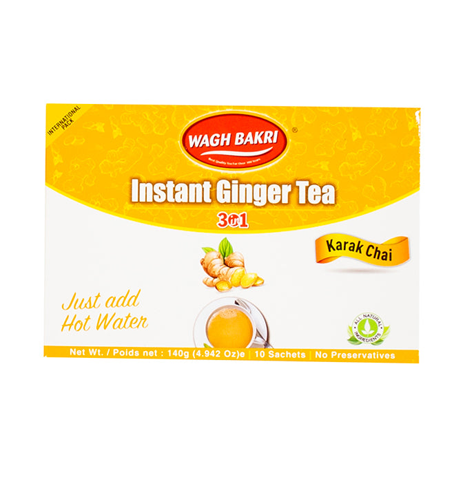 Wagh Bakri - Instant Ginger Tea - Unsweetened -140g