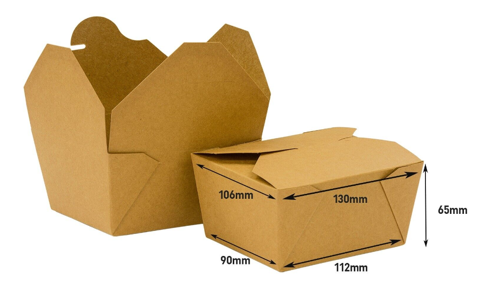Kraft Deli Boxes 4 Flap #1