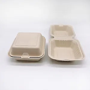 Ten Clouds - 6X6 Bagasse Clamshell Container