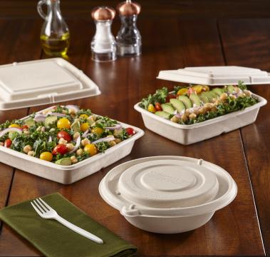 Ecomates - Lids for 24-32oz Round Natural Pulp Bowl