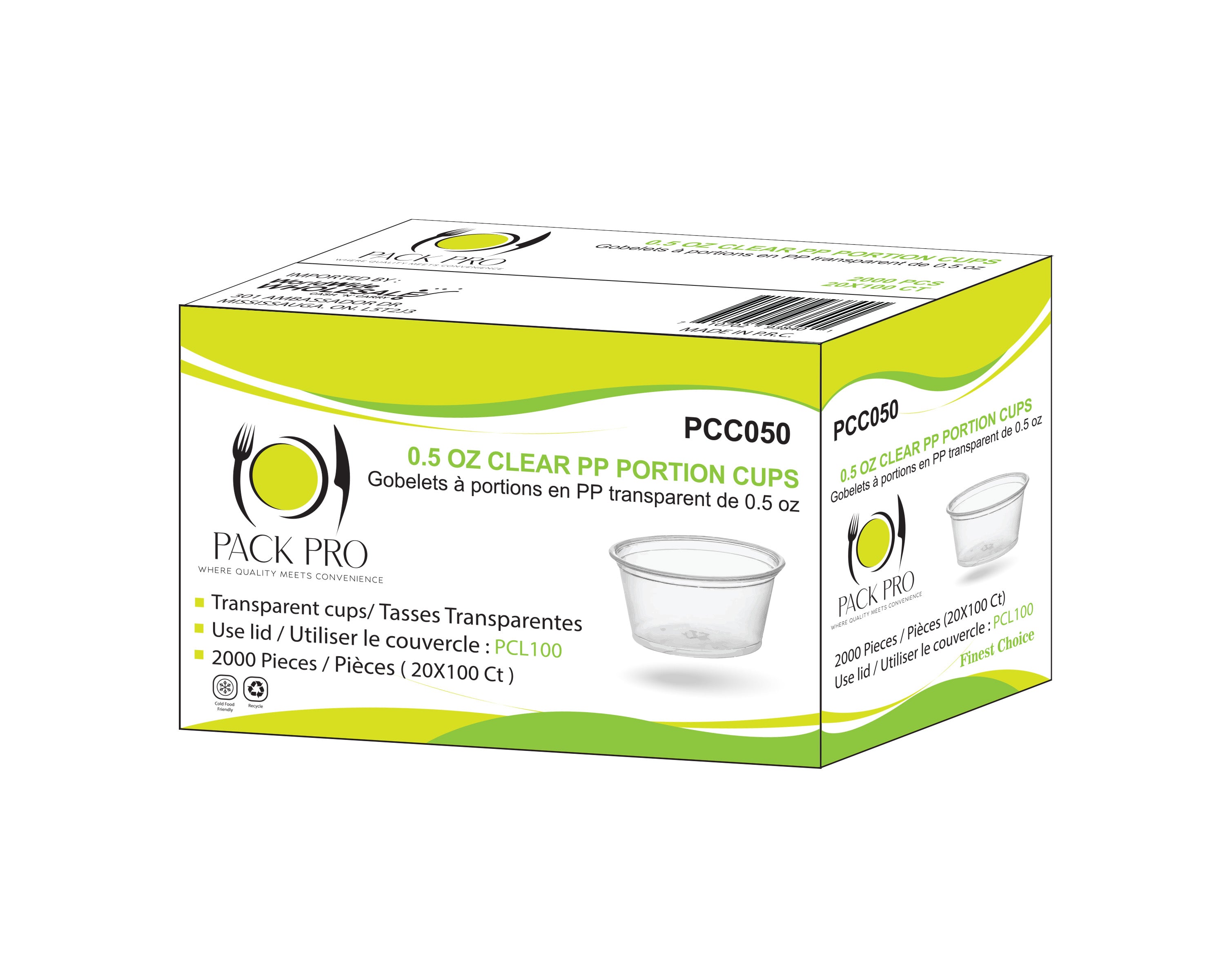 PackPro - 0.75oz Portion Cups