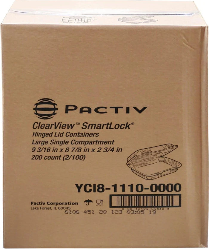 Pactiv - Hinged Container C18 - 1110 - 200Ct