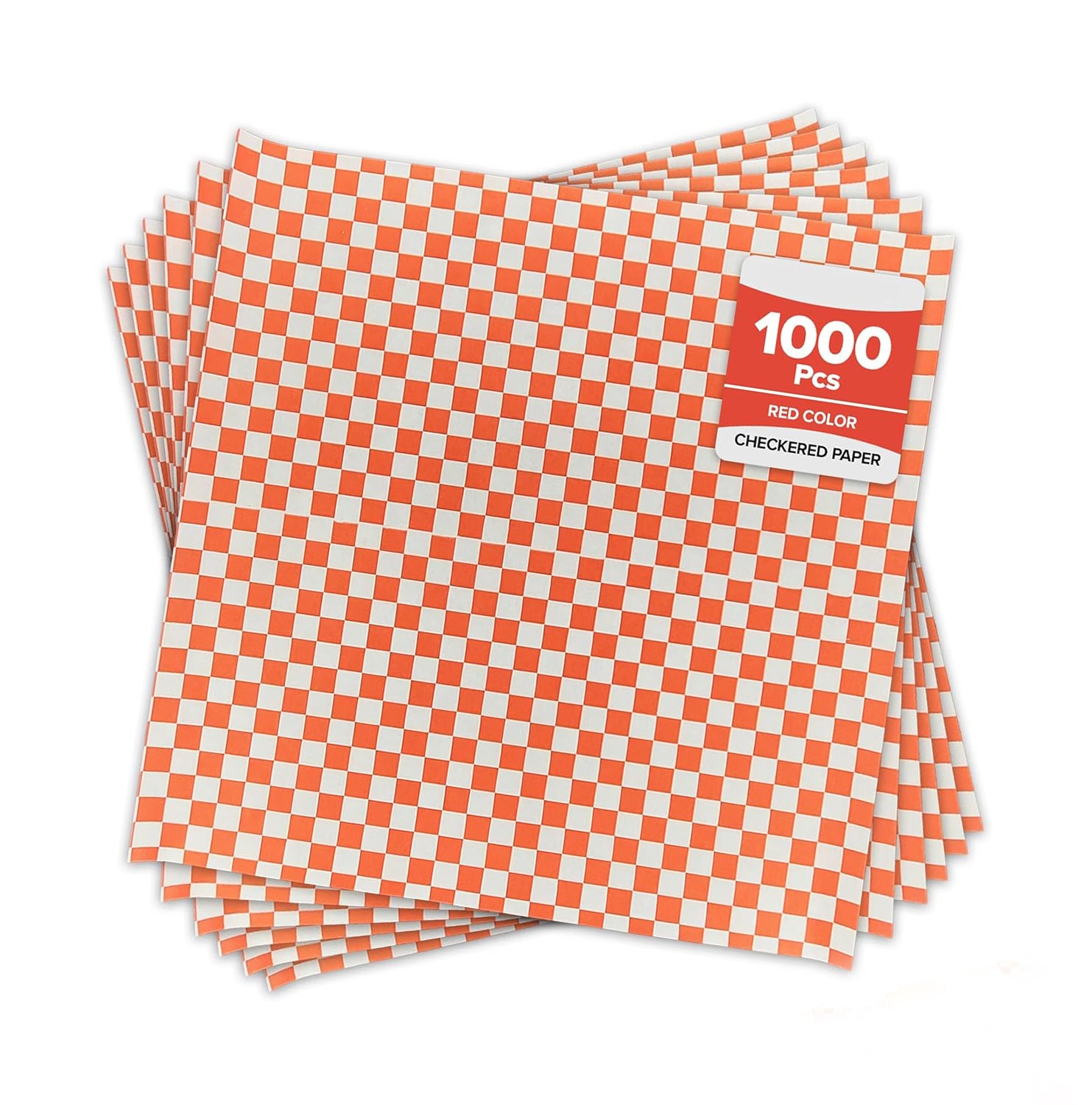 Checkered Sheets -Red - 14"x14"
