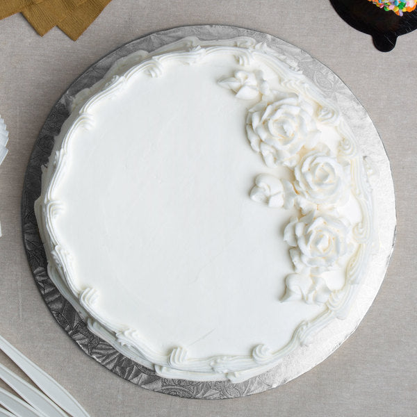 Enjay - Cake Board - Round - Silver - 12X1/4