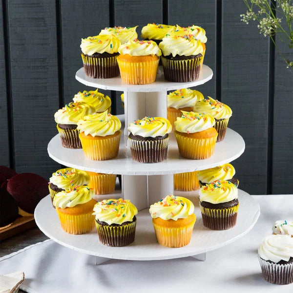 Enjay - 3 Tier Cupcake Stand - White