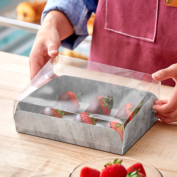 Enjay - 6X8 Marble Meats & Treats Box w/ Lid