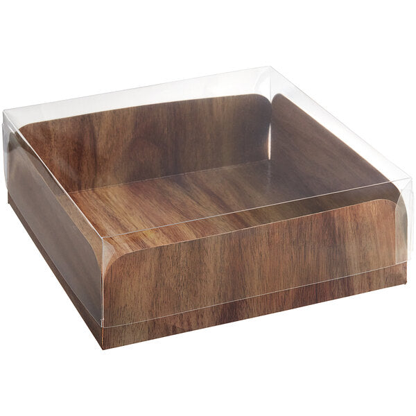 Enjay - 8X8 Wood Meats & Treats Box w/ Lid