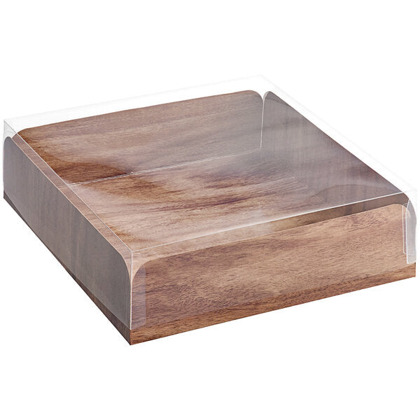 Enjay - 10X10 Wood Meats & Treats Box w/ Lid