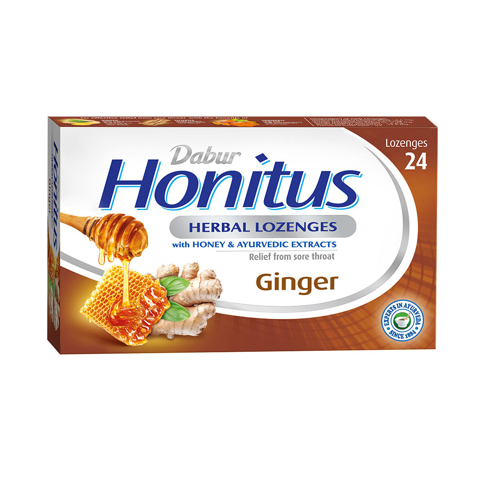 Dabur - Honitus Lozenges - Ginger - 24Ct