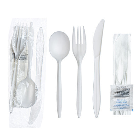 Ruby Cutlery Kit - F K TS S&P N - White