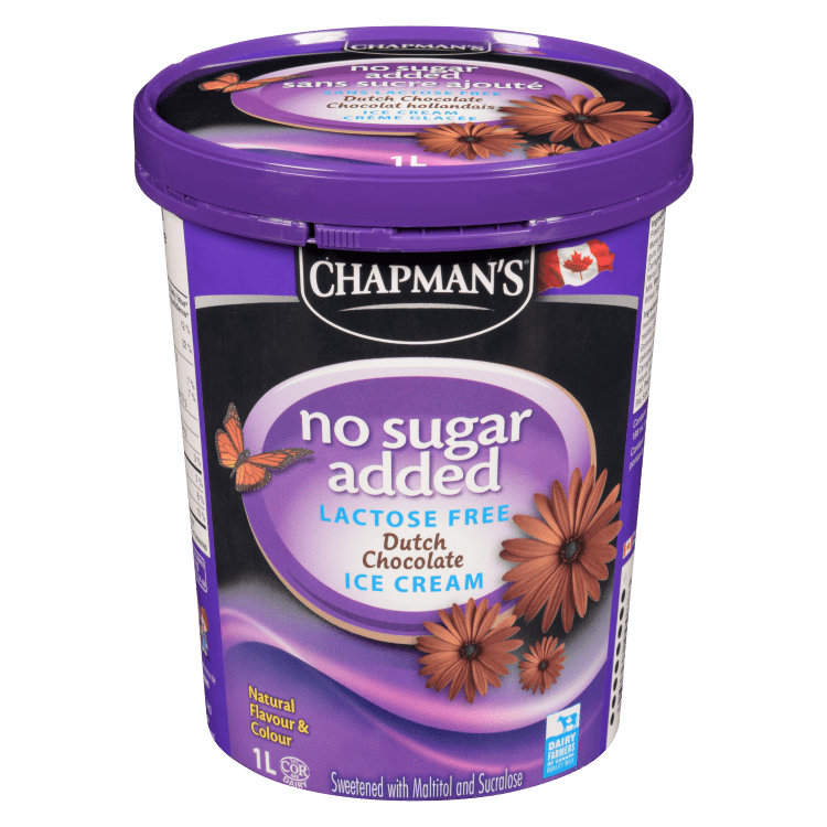 Chapman's - Ice Cream - Dutch Chocolate - No Sugar Added - 1L