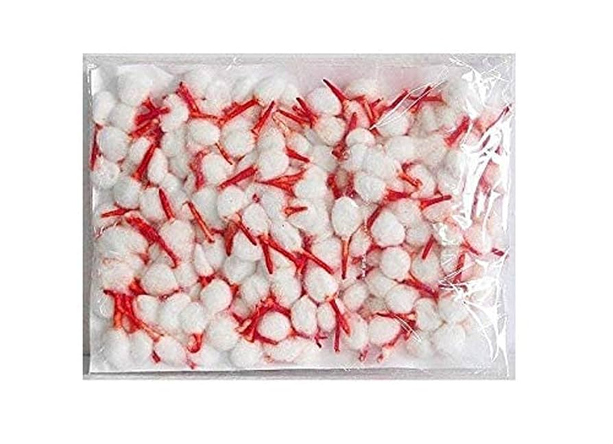 Round Red & White Batti - 1pc