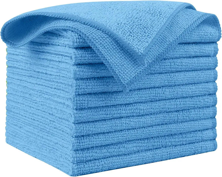 MicroFibre Towel - 40x40cm - Blue - 10Ct