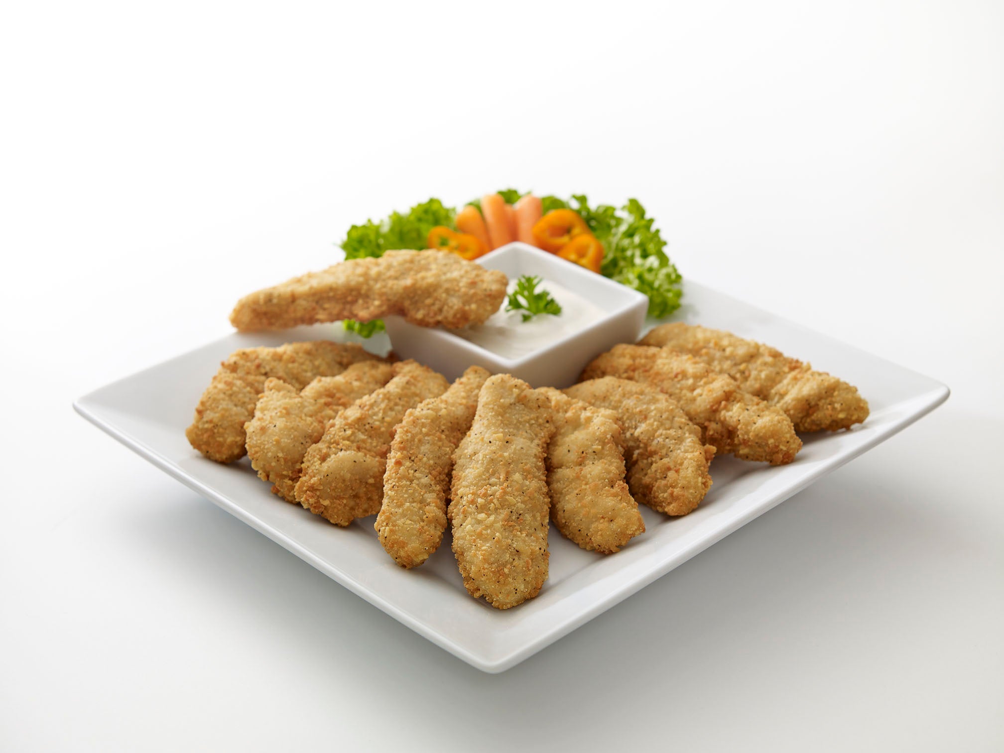 Nikolaos - Chicken Tenders Breast Breaded - 50-60 Ct - Halal