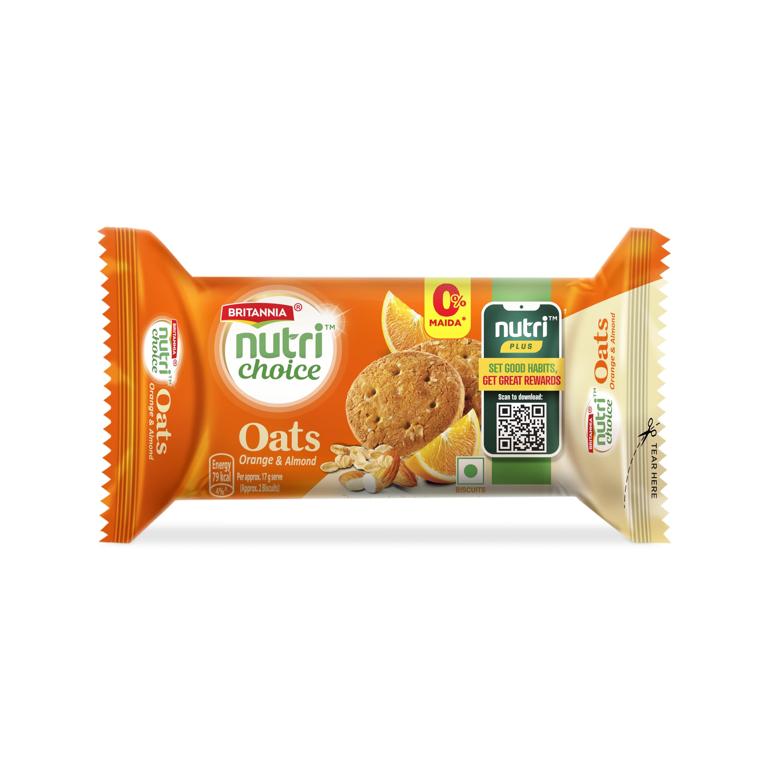 Britannia - Nutri Choice - Oats Orange - 75g