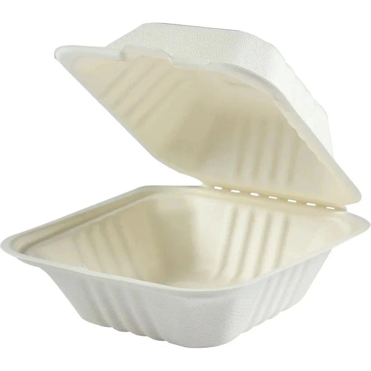 Bio Origin - 6X6 Bagasse Container - 400Ct