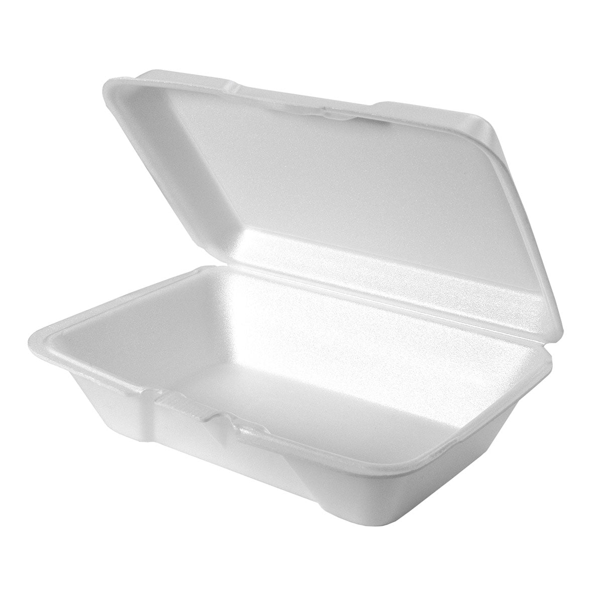 9X6 Bagasse Clamshel Container - 100Ct