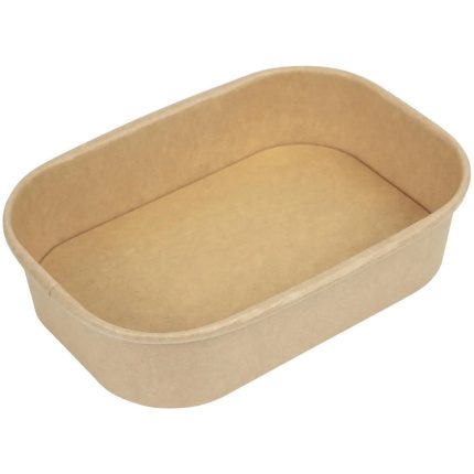 Ecomates - Kraft Salad Bowl - Rectangular - 16oz