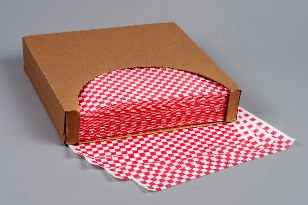 Checkered Sheets -Red - 12"x12"